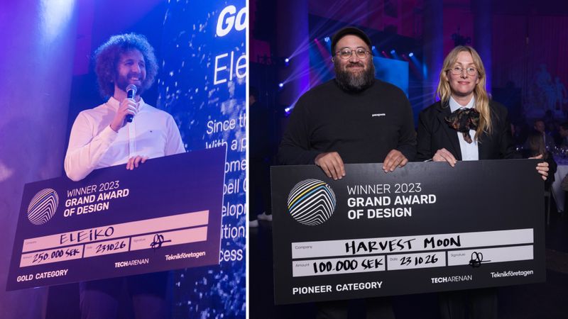 Eleiko and Harvest Moon, the Gold and Pioneer winners of the Grand Award of Design 2023. Image credit: Camilla Svensk.
