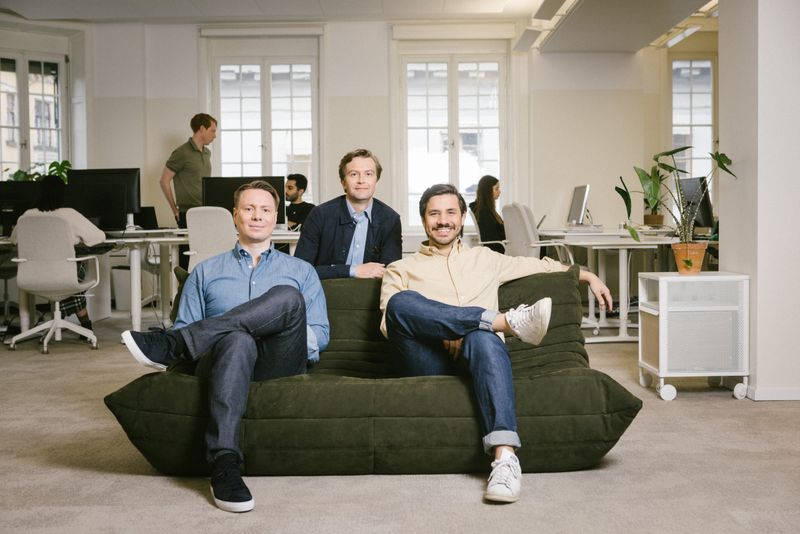 Anyfin Founders Sven Perkmann, Filip Polhem and Mikael Hussain. Image credit: Press.