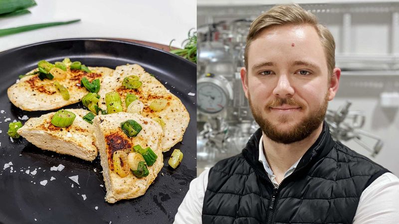 Mycorenas protein Promyc och Anton Johansson, CFO på Mycorena.