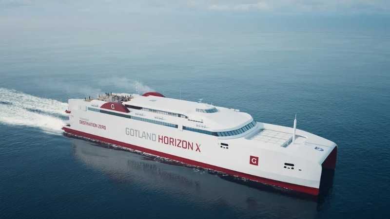 Gotlandsbolaget has partnered with Australian shipbuilder Austal to construct a high-speed catamaran that will run exclusively on green fuels. Image credit: Press.
