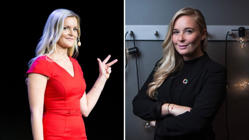 Camilla Lundin, grundare av nätverket Business and Dreams och Annie Lindmark, programansvarig på Vinnova och grundare av nätverket W.Empowerment. Foto: Press.