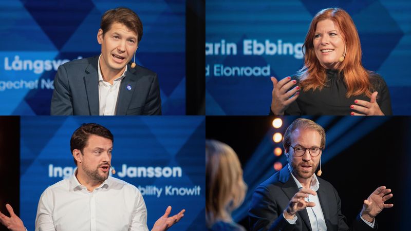 Per Långsved Nordea, Karin Ebbinghaus Elonroad, Ingemar Jansson Knowit och Erik Gutwasser Mastercard