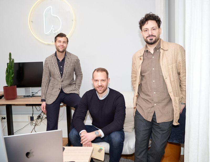 Bits Technology founders Jonatan Klintberg CEO, Fredrik Eriksson CCO, and Robin Lantz CPO. Image credit: Press.