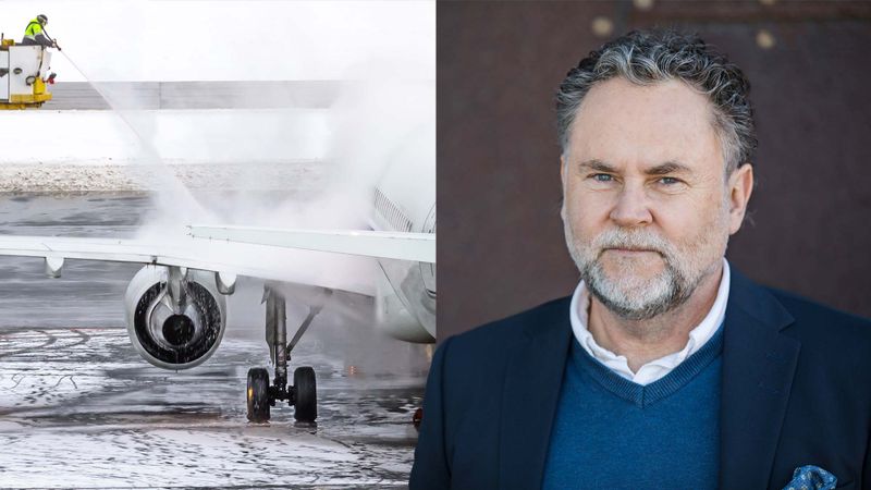 En stor kund till Vilokan är flygbranschen som använder stora mängder glykol då flygplan sprutas för avisning. Bolaget renar, återvinner och säljer glykolen igen och flygindustrin blir av med avgiften för avfallshantering och ökar hållbarheten i bolaget, säger vd Lars Rosell.