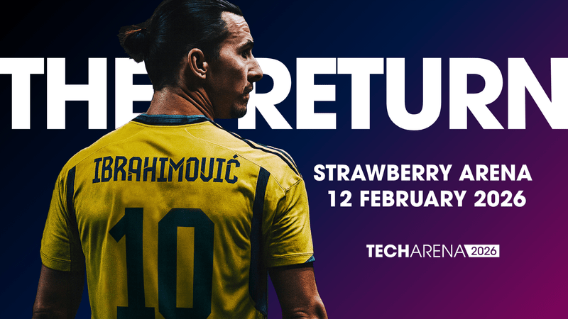 Zlatan Ibrahimović returns to Strawberry Arena as a speaker at Techarena 2026.