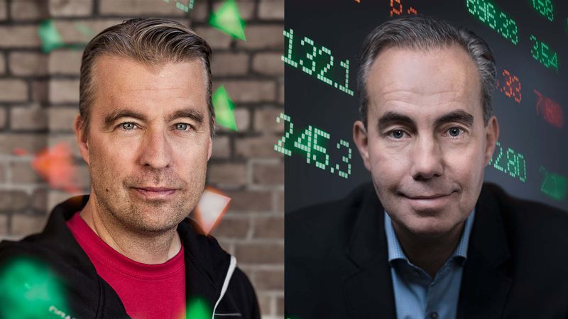 Fredrik Wester, grundare Paradox Interactive och Jörgen Larsson, vd Stillfront Group.