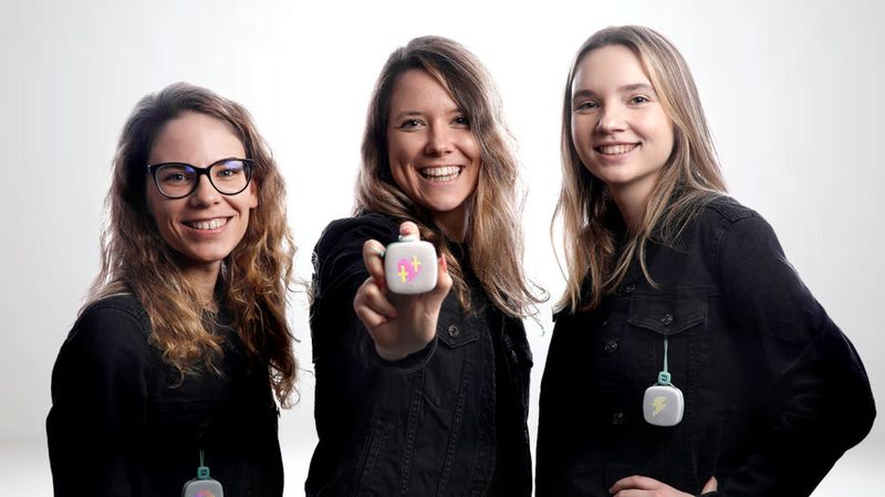 Grundarna bakom ImagiLabs: Beatrice Ionascu, Dora Palfi och Paula Dozsa. Foto: Pressbild.