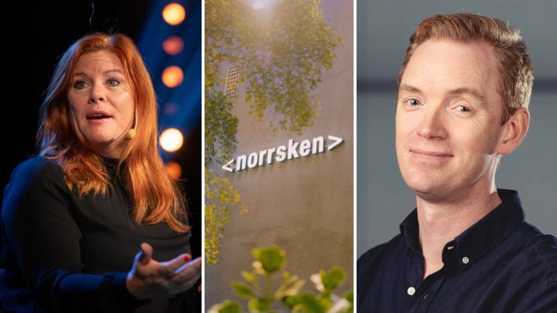 Karin Ebbinghaus, vd, Elonroad och Anders Forslund, vd och grundare Heart Aerospace. Två svenska bolag som tagit sig in på Norrskens impact-lista. Foto: Techarenan/Pressbilder.