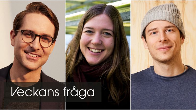 Erik Martinson, SVEA Solar, Sofie Allert, Swedish Algae Factory och Jens Karlsson, Woshapp om den cirkulära ekonomins påverkan på deras bransch.